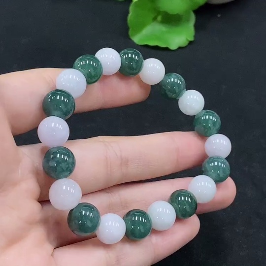 F32694948 Jadeite Bracelet Approx.9.8mm Total Weight About 30.33g