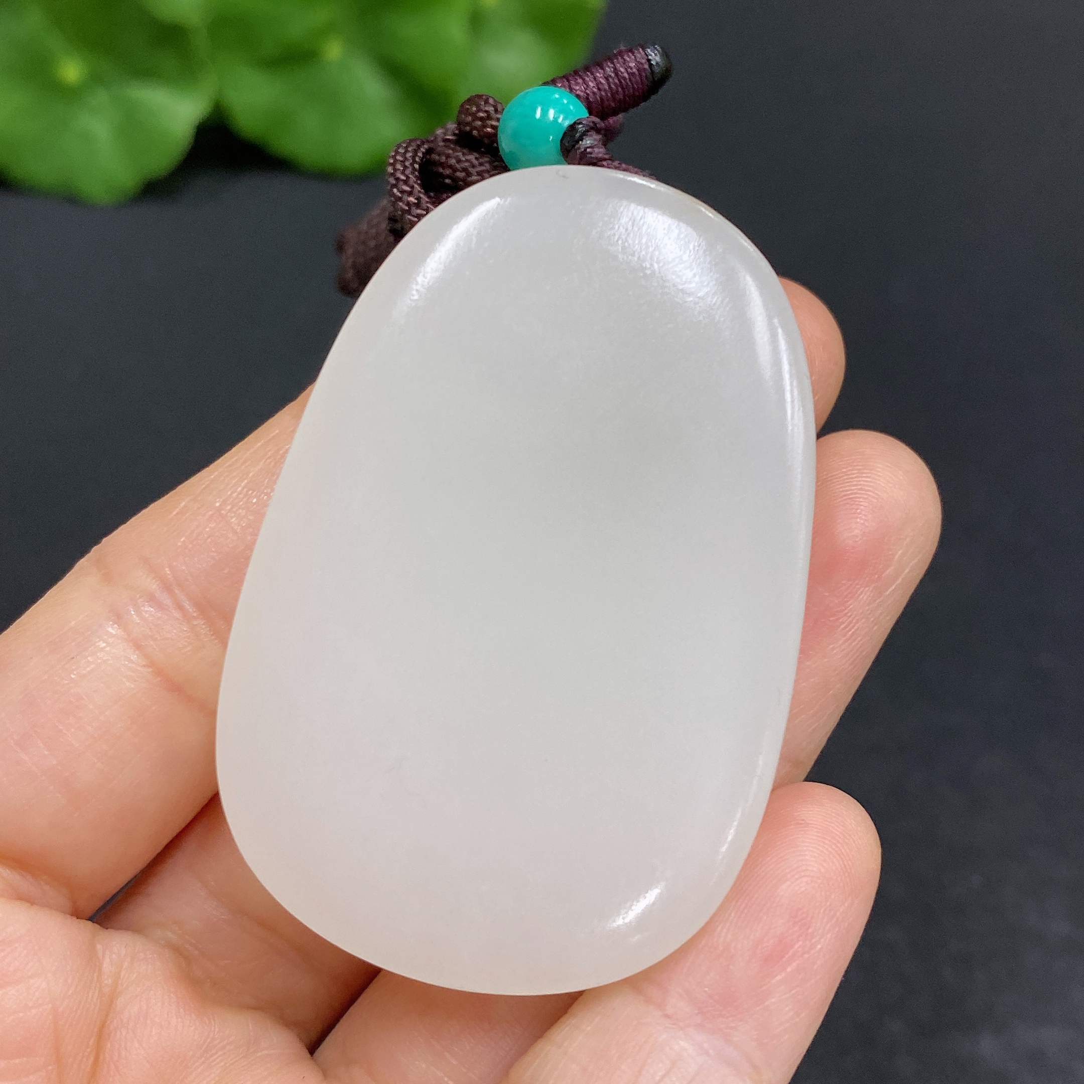 H28280729 Hetian Jade Pendant Ganesha Total Weight (including rope) 40.4g