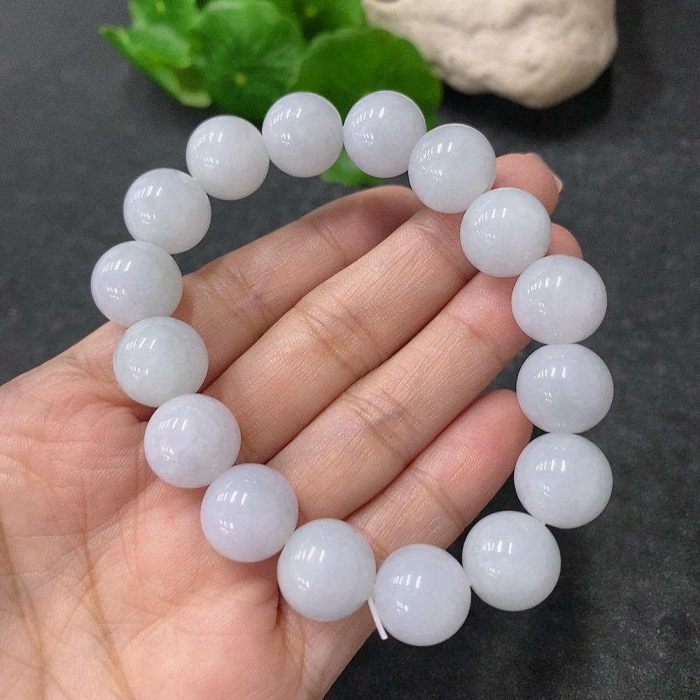 F34999033 Jadeite Bracelet 12mm Approx. Total Weight About 49.66g