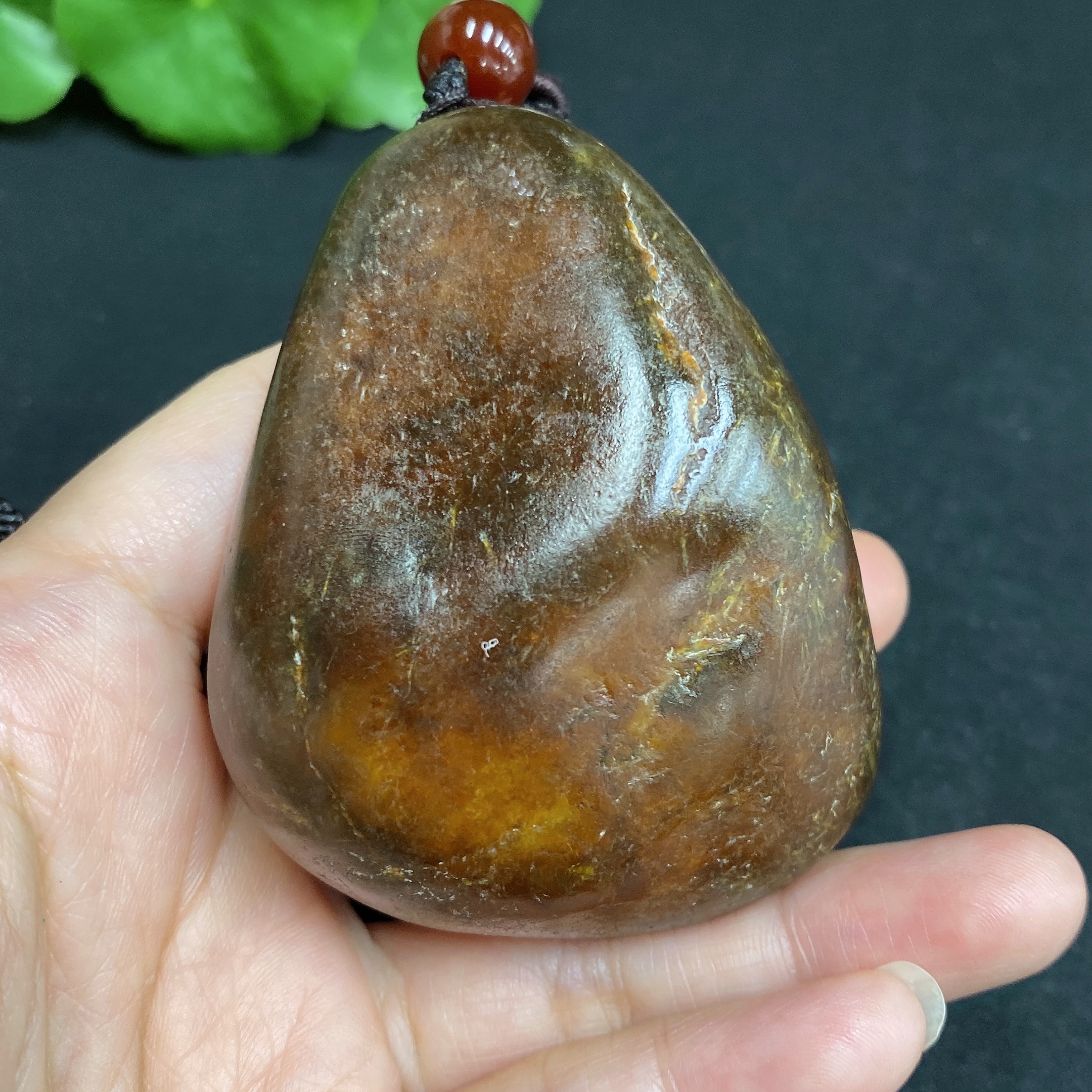 H31692777 Hetian Jade Handheld Piece - Buddha Statue