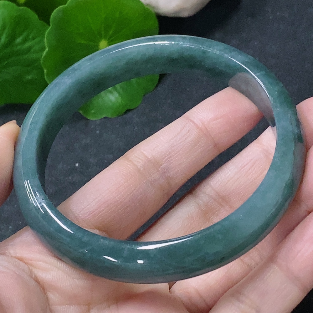 F34043707 Jadeite Round Bangle Size 56.8mm Total Weight Approx. 41.35g
