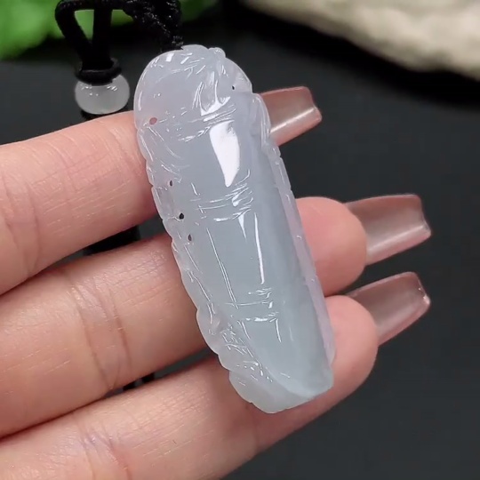 F27114676 JadeiteBamboo Joint Pendant