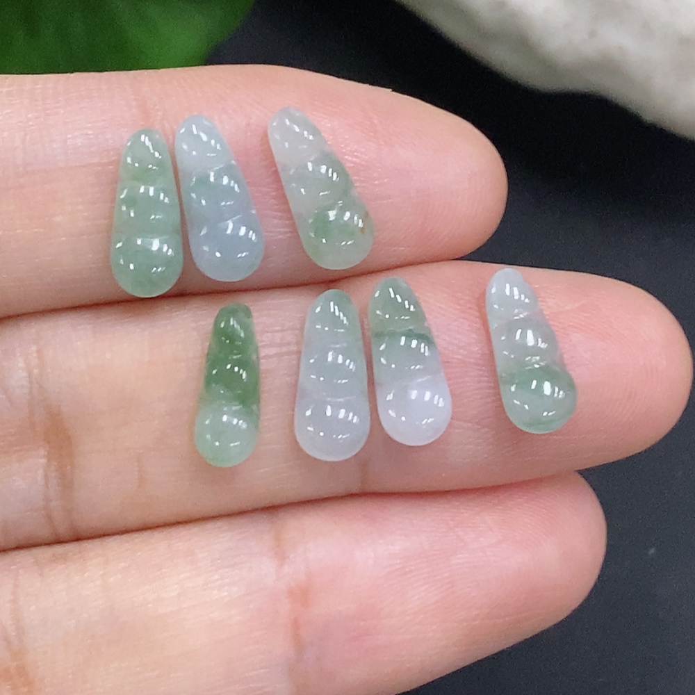 F35126607 Jadeite Fu Dou Inlaid Pieces Sell as a Lot