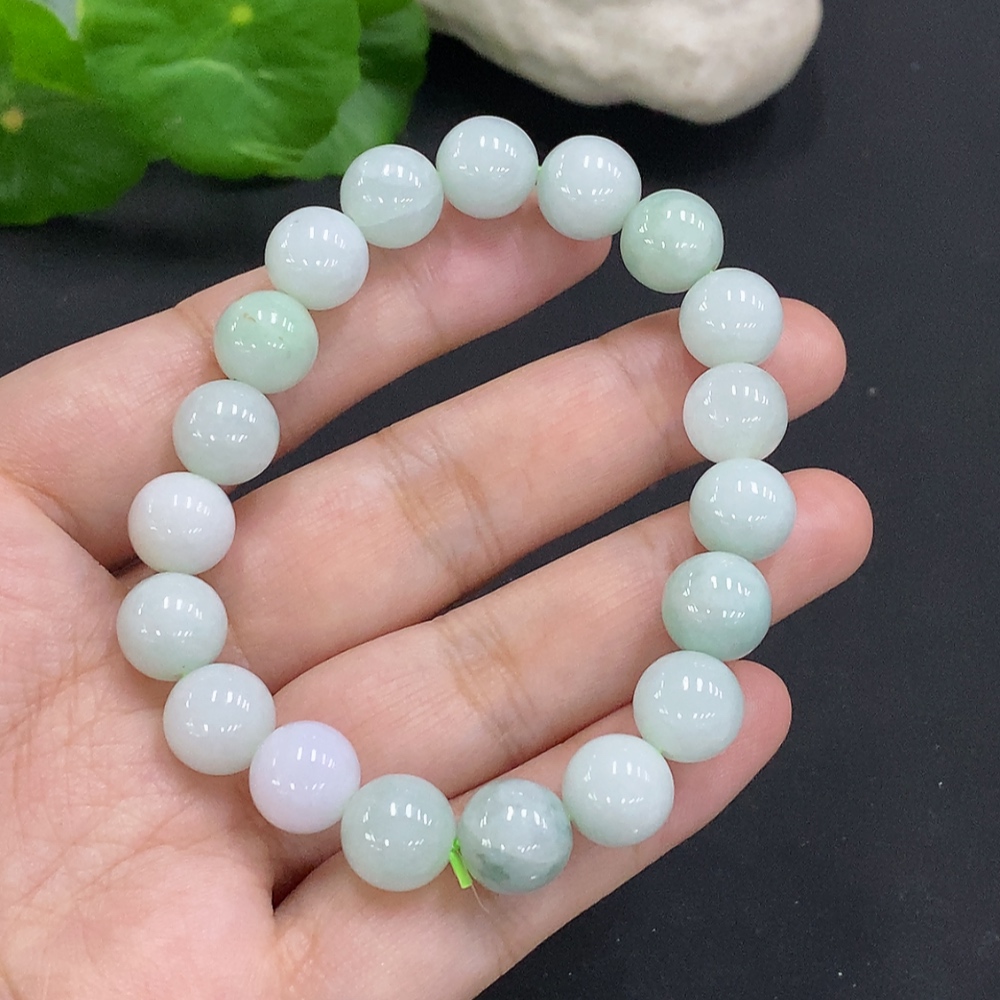 F35157390 Jadeite Bead Necklace Approx. 9.7mm Total Weight Approx. 33.2g