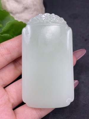 H33840783 Hetian Jade Pendant Plain Pendant Total Weight About 95.5g