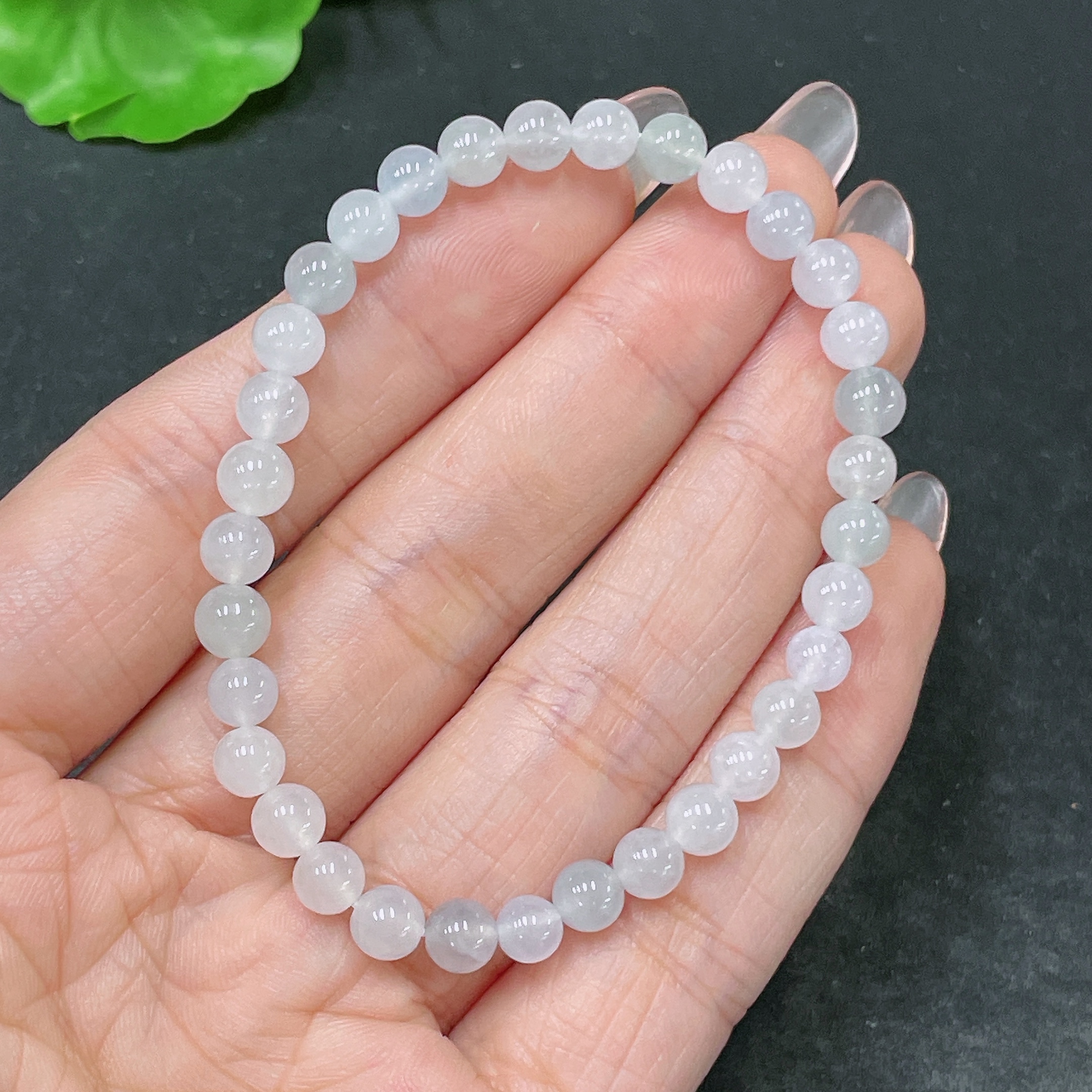 F34046174 Jadeite Bracelet Total Weight Approx.8.67g Size About 5.6mm