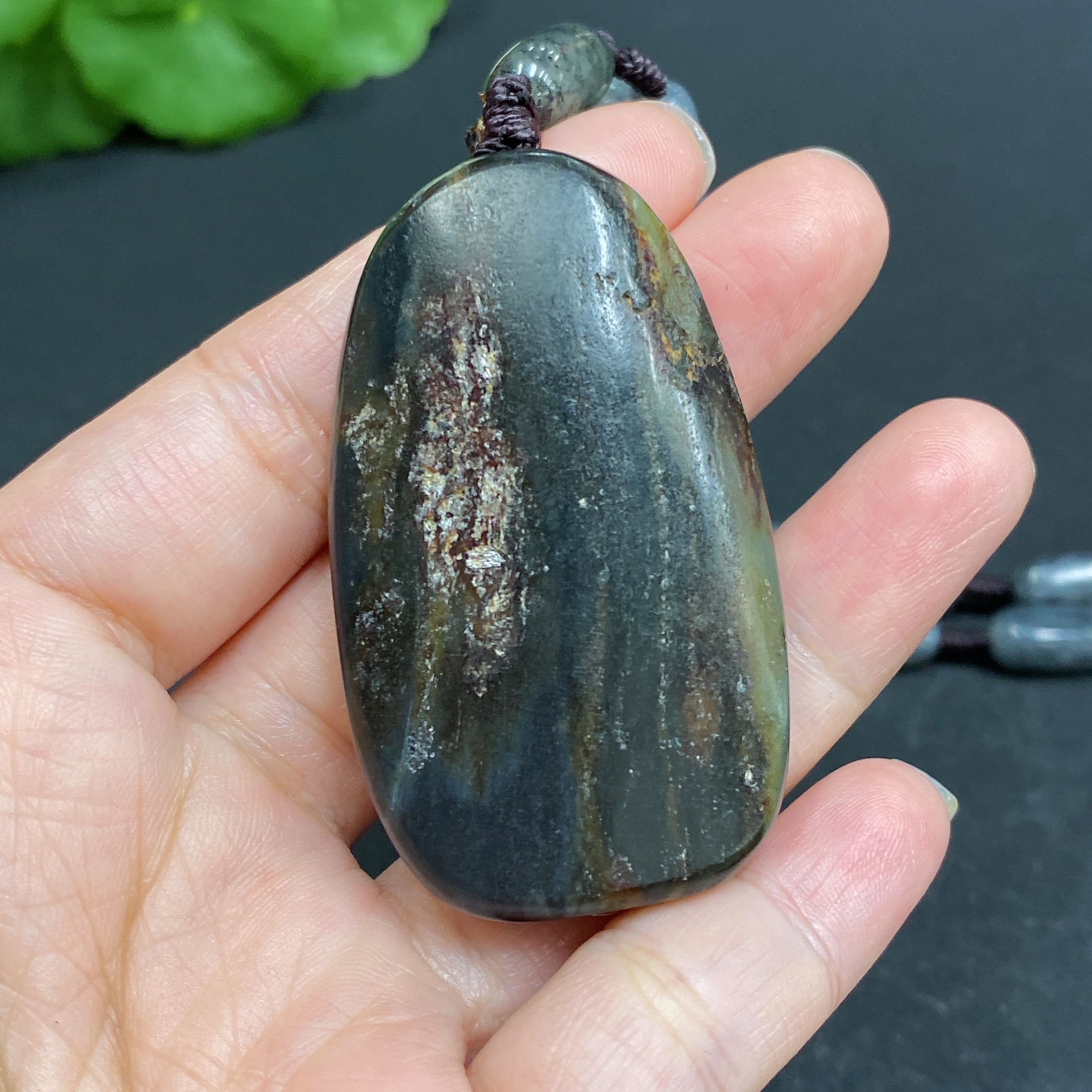 H33902415 Hetian Jade Pendant - Landscape