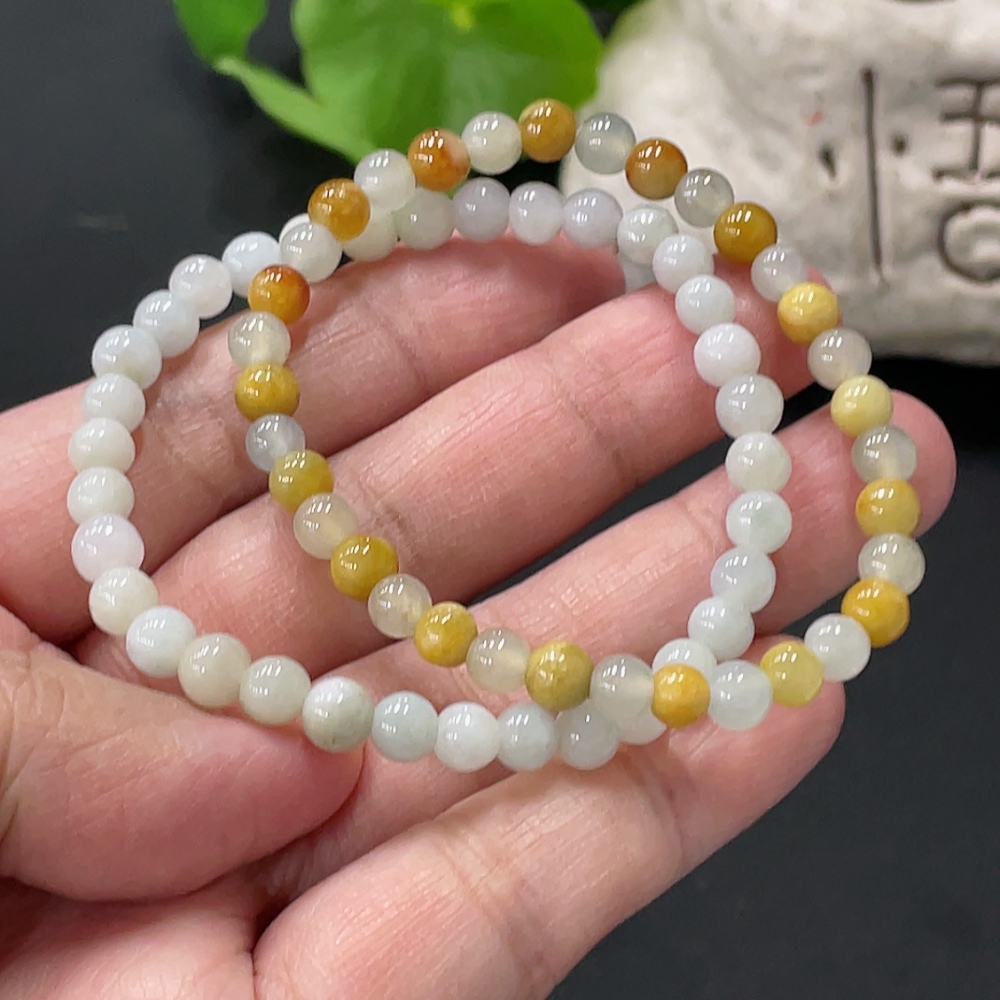 F35081292 Jadeite Beads Approx. 5.4mm