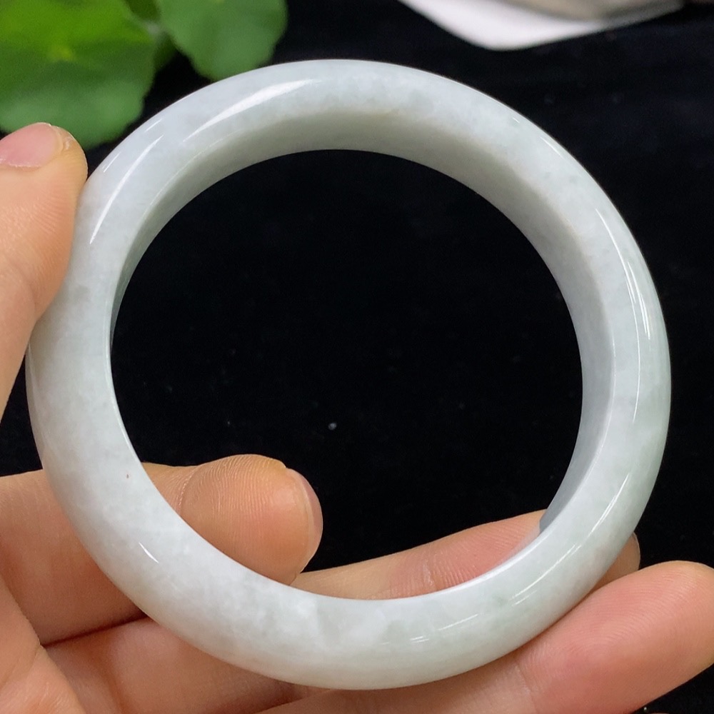 F33928464 Jadeite Round Bangle Size 55.7 Total Weight Approx. 59.15g