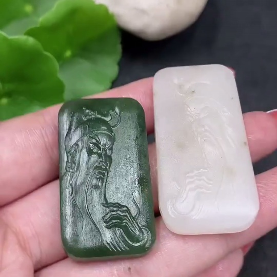 H34979505 Hetian Jade Pendant - Guan Gong, Total Weight: Approx. 26.4g