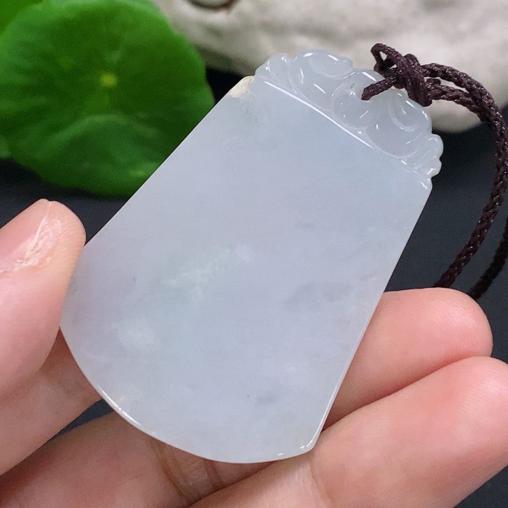 F33883993 Jadeite Plain Pendant with Cord Total Weight Approx. 26.3g