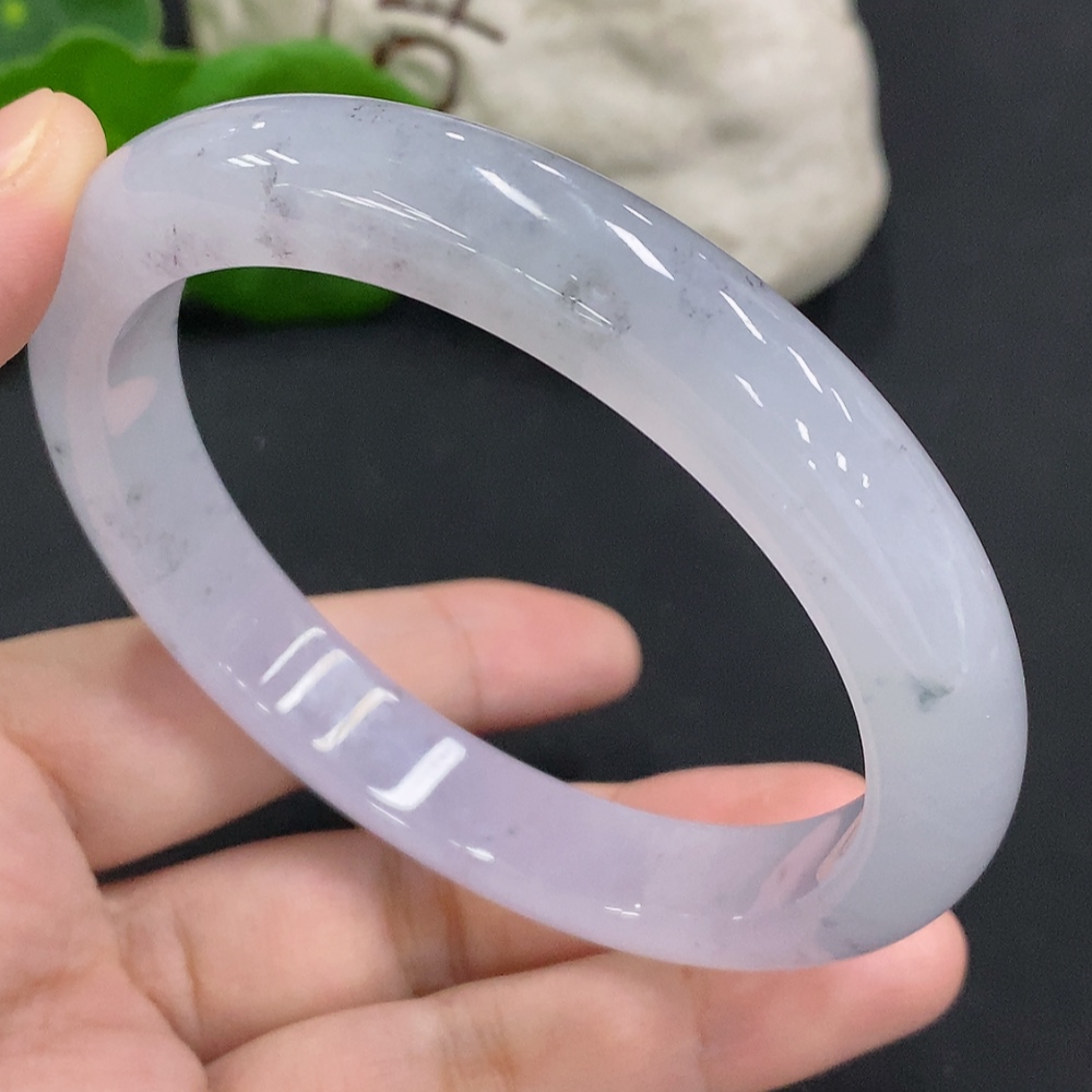 F34001702 Jadeite Round Bracelet Size 65 Total Weight Approx. 69.3g