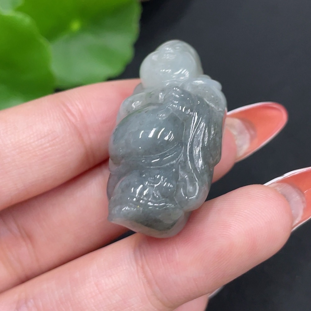 H34026259 Hetian Jade Pendant Buddha Total Weight Approx. 18.3g