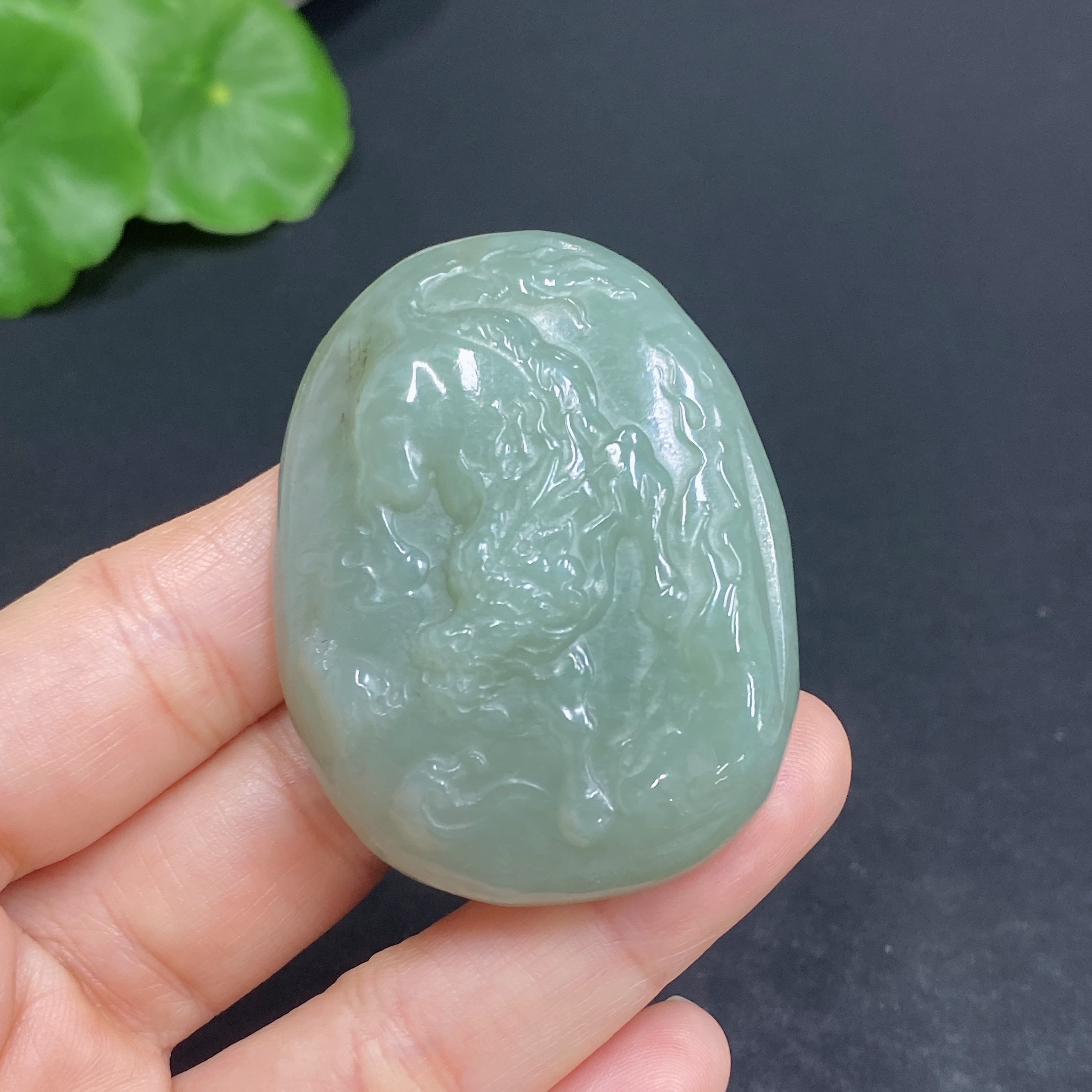 H32812504 Hetian Jade Pendant, Auspicious Beast, Total Weight: Approx. 47.5g