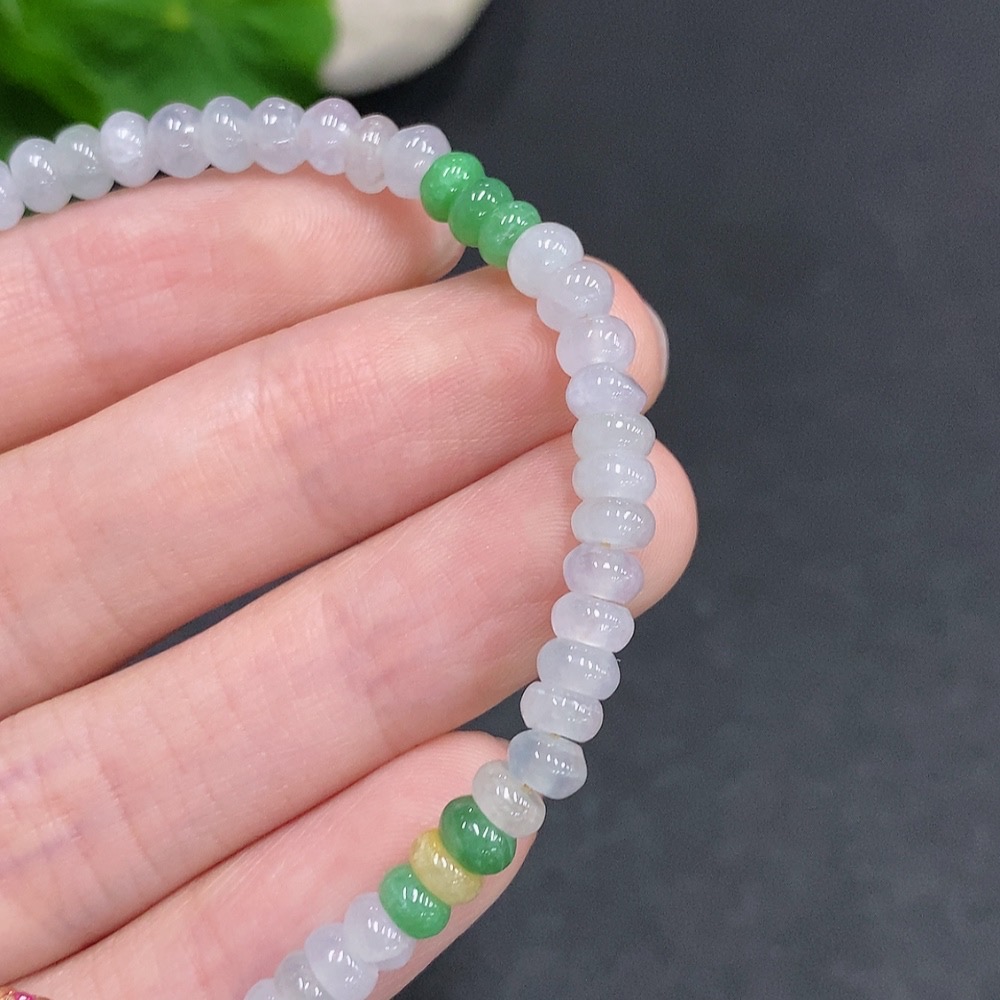 F35078191 Jadeite Bracelet Non-Gold Inlaid Total Weight About 8.7g Size Approx. 4.8mm