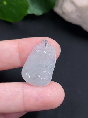 F31593129 Jadeite Ruyi Pendant 18K Gold Total Weight Approx. 2.4g