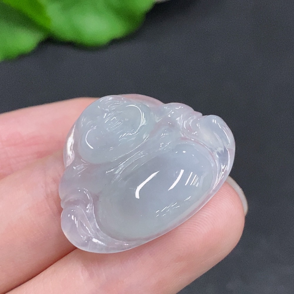 F34003088 Jadeite Buddha Pendant Total Weight Approx.5.5g
