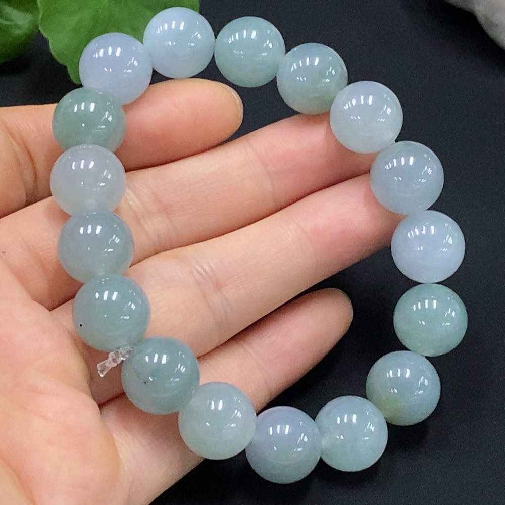 F28305516 Jadeite Bracelet Bead Size Approx. 11.8mm Total Weight Approx. 50.36g