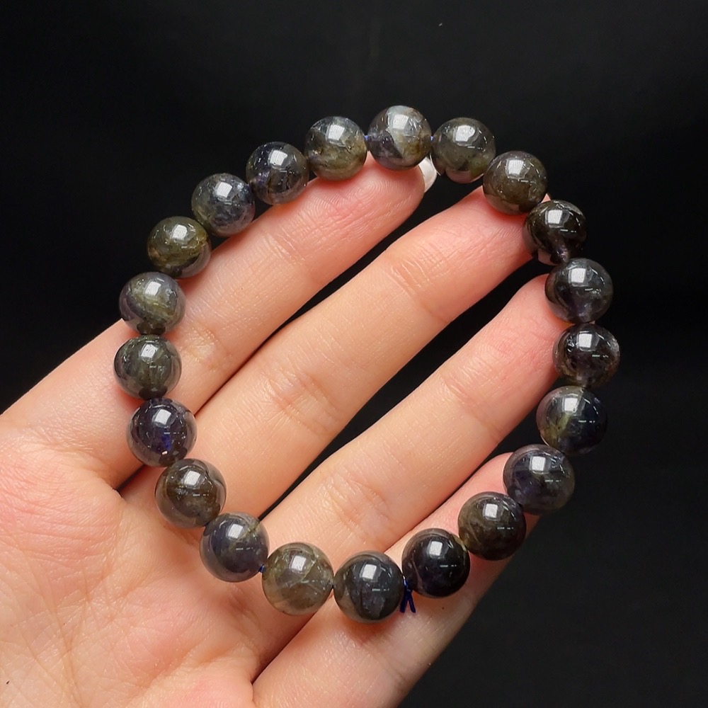 C34048020 Iolite Bracelet, Total Weight Approx. 21.8g, Size 9mm