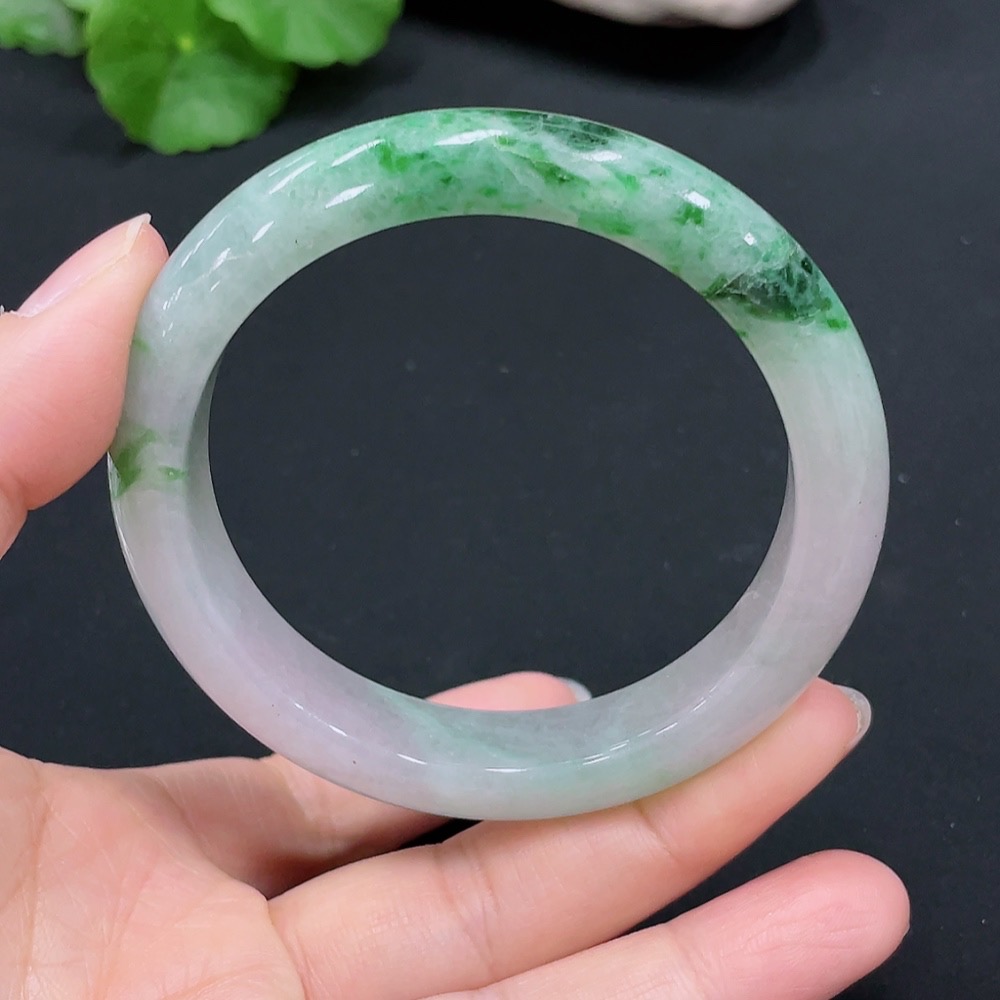 F26984569 Jadeite Round Bangle Size 58.2 Total Weight Approx. 63.17g