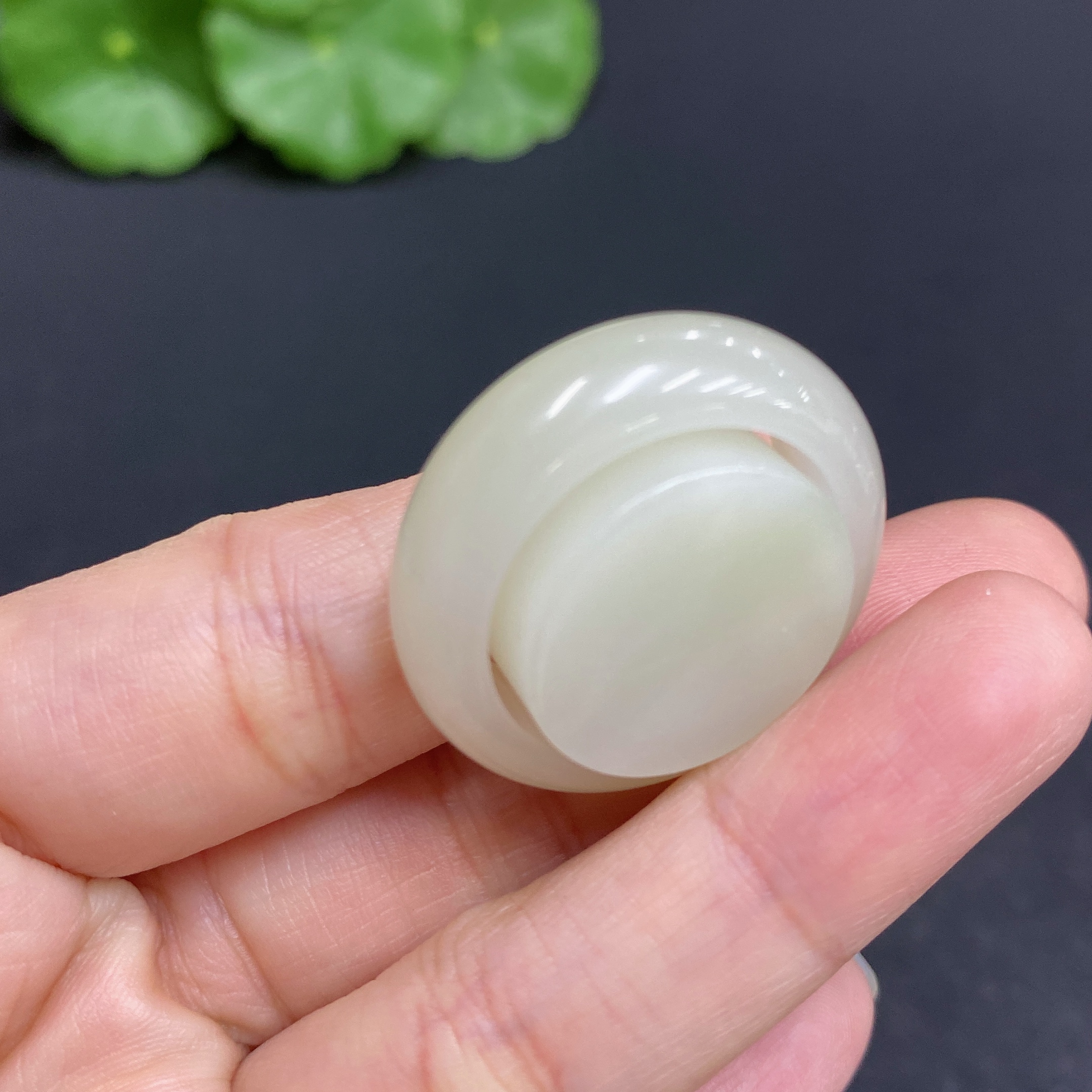 H33878530 Hetian Jade Ring Set, Size 23, Total Weight Approx.12.5g