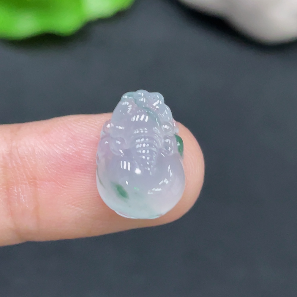 F30563644 Jadeite Inlaid Piece Total Weight Approx.1.45g