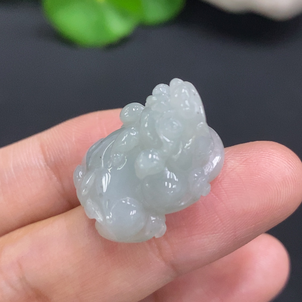 F30484266 Jadeite Pixiu Pendant, Total Weight Approx. 7.9g