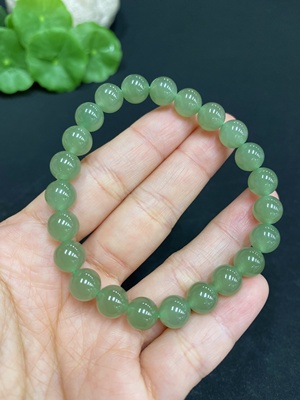 H31693571 Hetian Jade Bracelet, Approx. 7.6mm, Total Weight Approx. 17.6g
