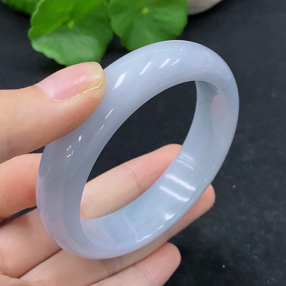 F31683594 Jadeite Round Bangle Size 53.7 Total Weight Approx. 56.84g