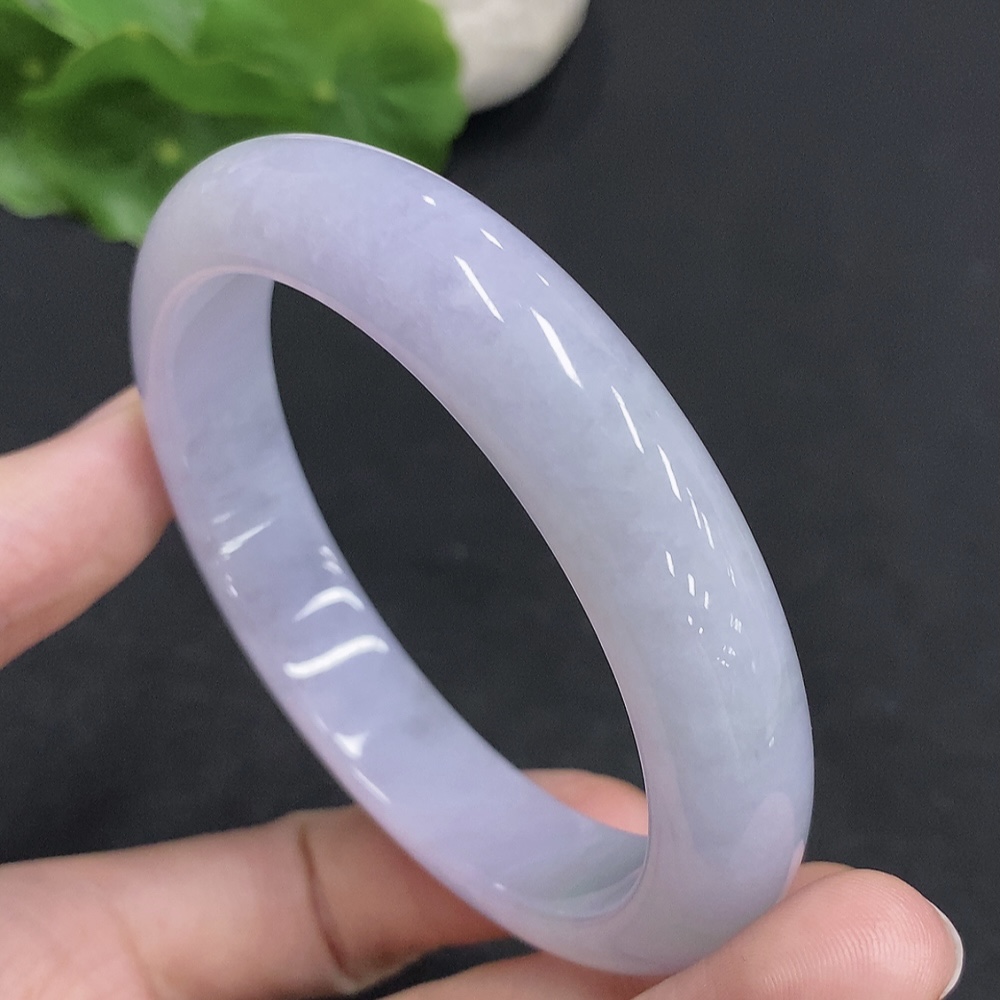 F33830544 Jadeite Round Bangle Total Weight Approx. 57.5g Size 58