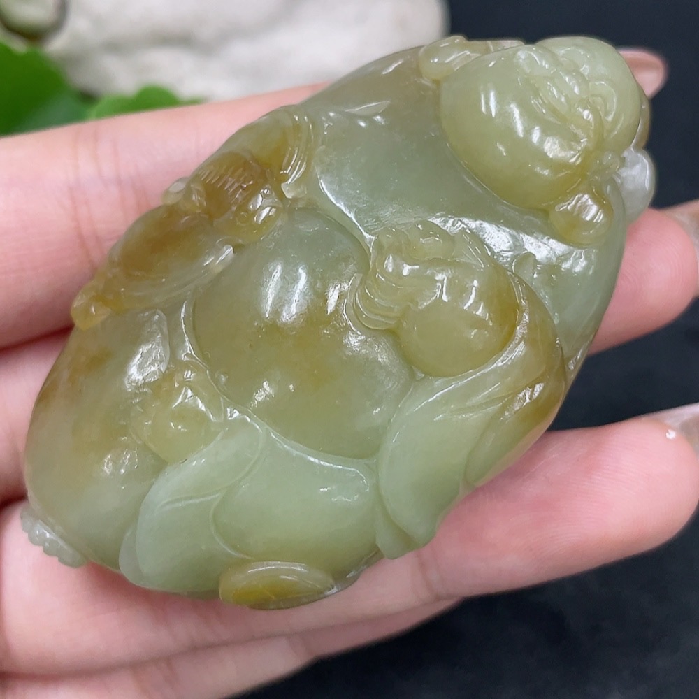 H32705555 Hetian Jade Pendant - Buddha - Total Weight Approx. 75.8g