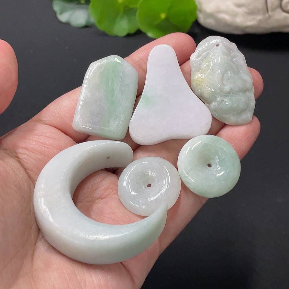 F31631782 Jadeite Pendant, Peace Buckle, Plain Pendant