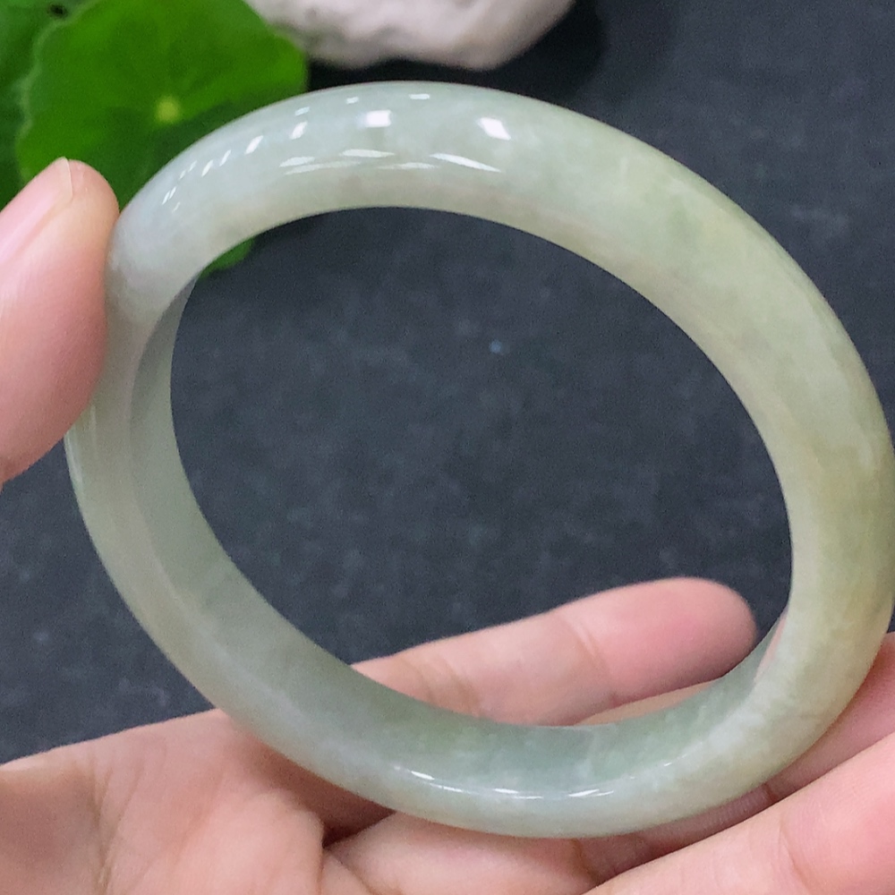 F33930034 Jadeite Round Bracelet Size 54mm Total Weight Approx. 38g