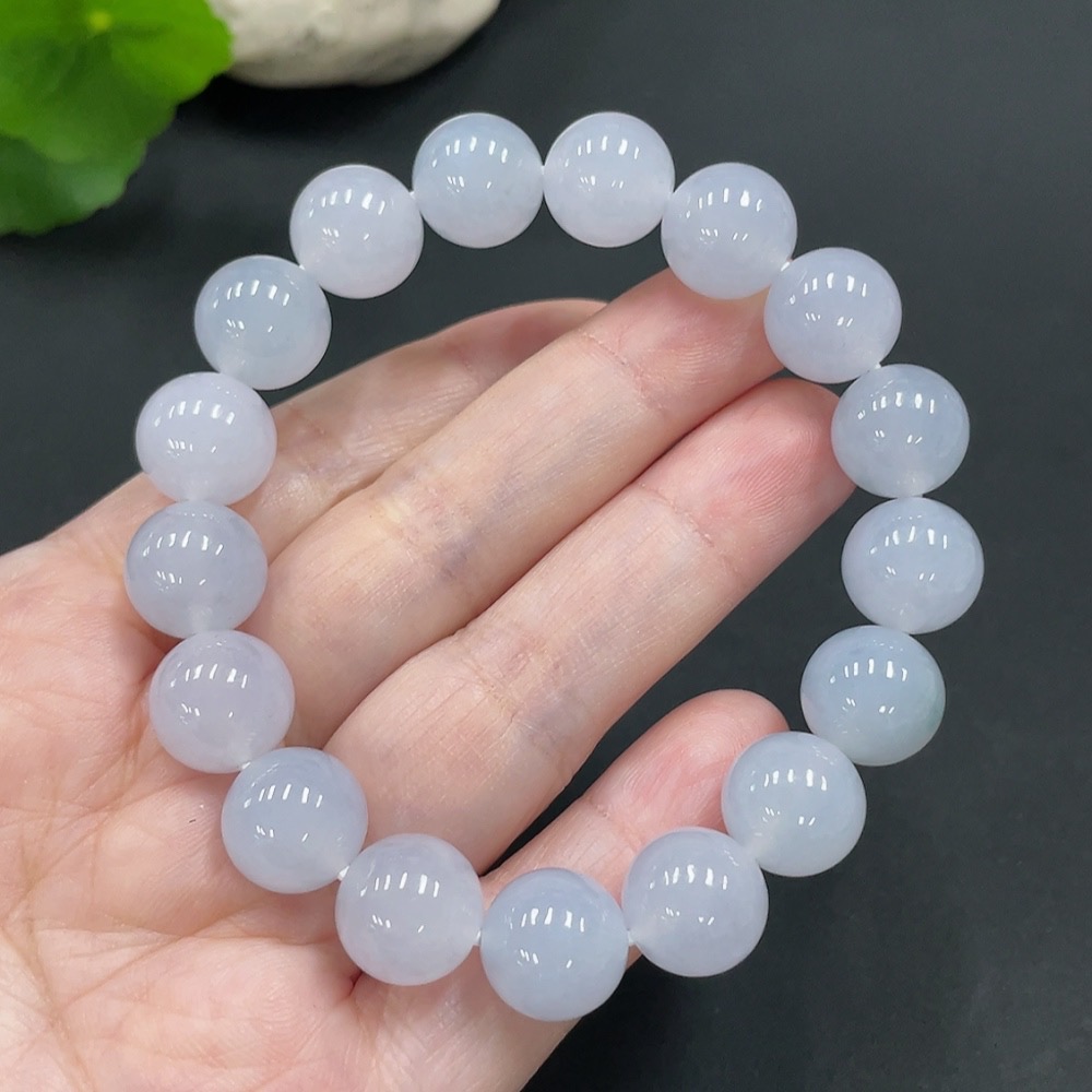 F22451689 Jadeite Bead Necklace Approx. 11.8mm Total Weight 49.441g