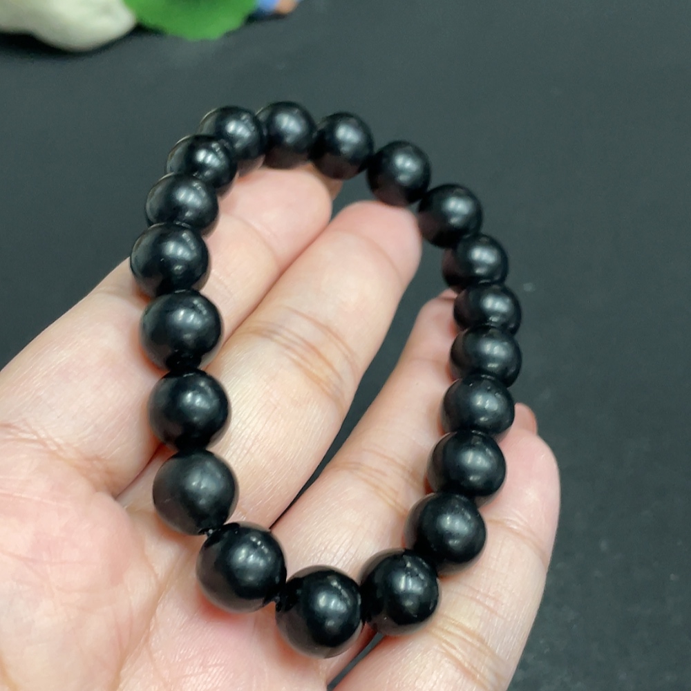 H34011641 Hetian Jade Bracelet, Approx. 10.1 mm, Total Weight Approx. 32.6g, Color Origin Undetermined, Contains Other Mineral Components