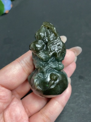 H30503143 Hetian Jade Pendant Gourd Total Weight About 84g