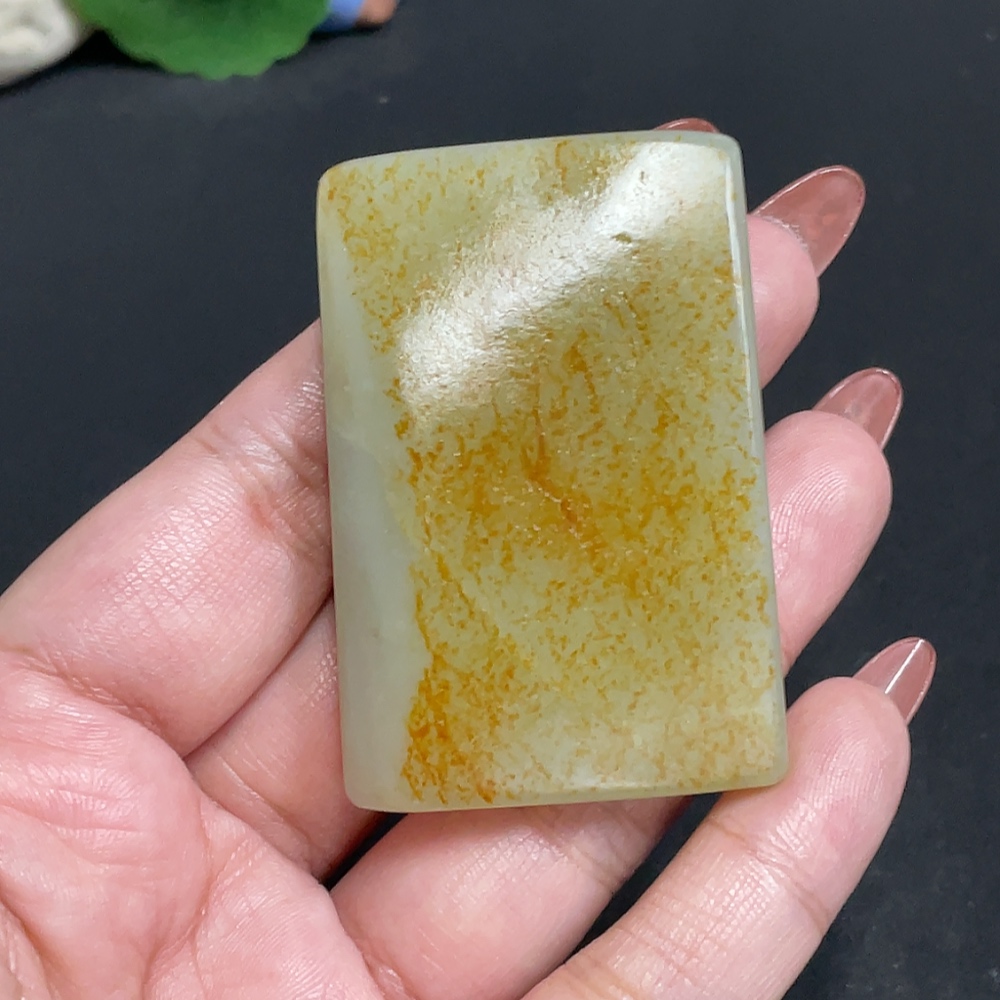 H34011131 Hetian Jade Pendant, Plain Pendant, Total Weight Approx. 55.1g, Undetermined Skin Color Origin