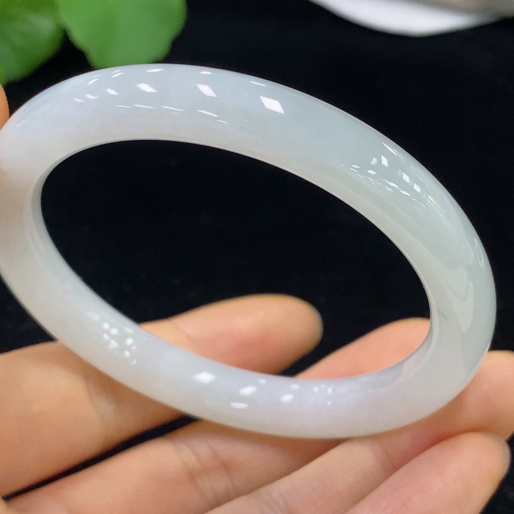 F35137280 Jadeite Round Bangle Total Weight Approx. 36.64g Size 53.6