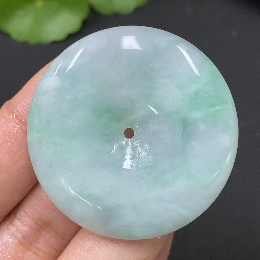 F27057303 Jadeite Pendant Total Weight Approx.20g Peace Buckle Rough Jade