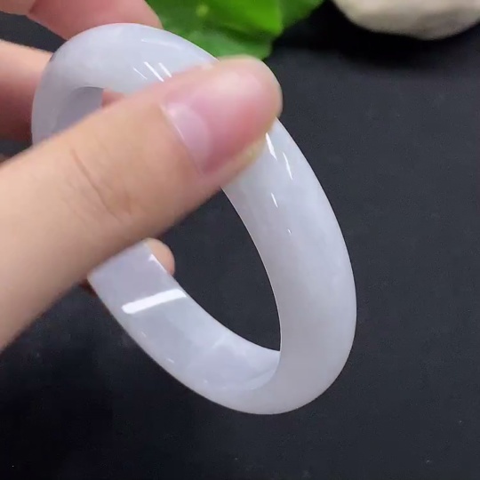 F35113987 Jadeite round bangle size 53.6 total weight about 46.4g