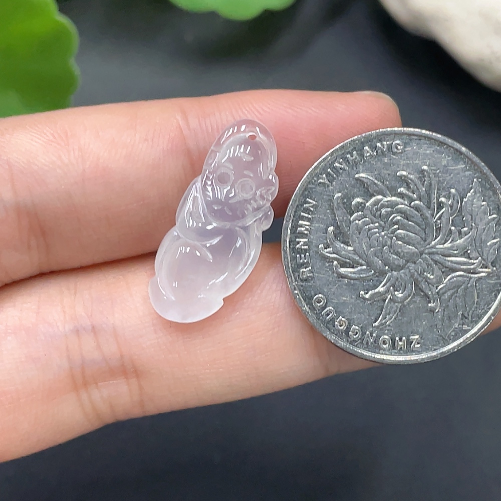 F16762437 Jadeite Monkey Pendant Total Weight 1.646g