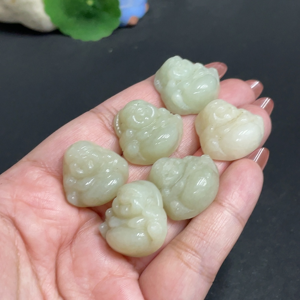 H34054277 Hetian Jade Pendant Buddha Total Weight Approx. 38g