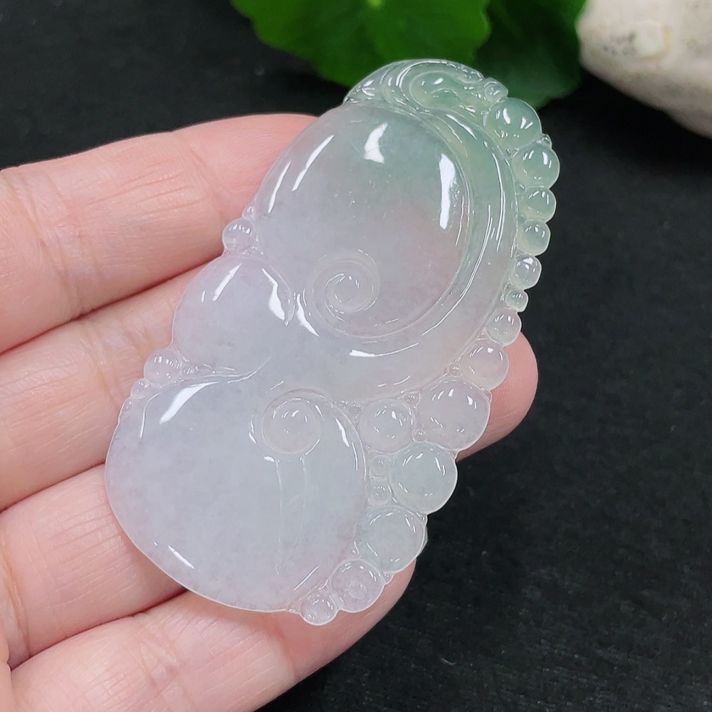 F32772473 Jadeite Ruyi Pendant Total Weight Approx. 11.4g