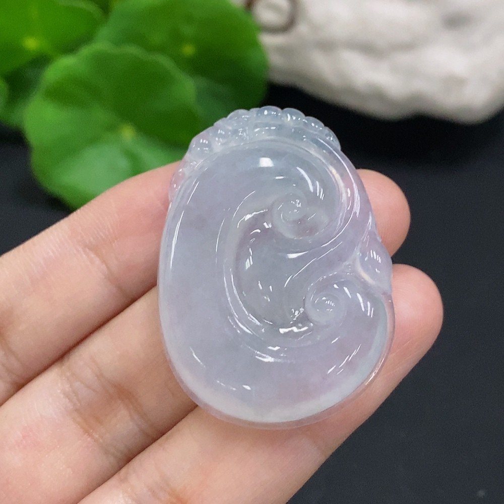 F31647970 Jadeite Ruyi Pendant, Total Weight Approx. 12.8g