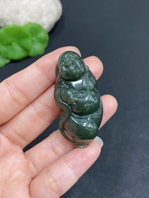 H34036308 Hetian Jade Pendant Buddha Gross Weight Approx. 24.9g