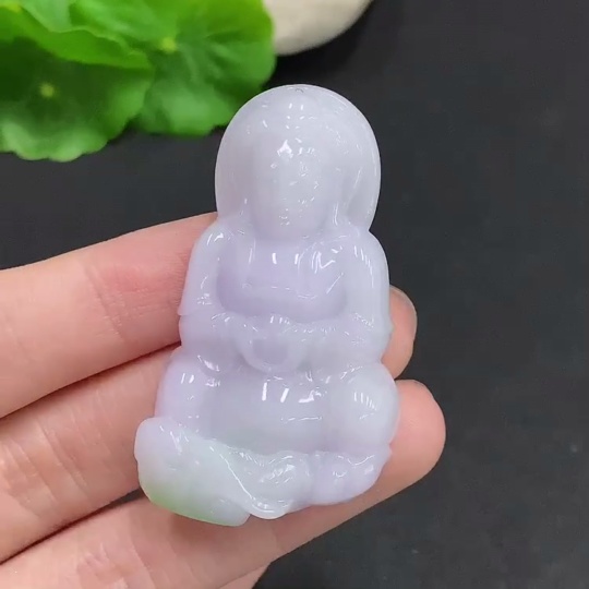 F34077428 Jadeite Guanyin Pendant Total Weight Approx. 22.1g