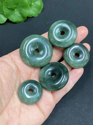 H30572148 Hetian Jade Pendant, Peace Buckle, Total Weight Approx. 60.9g