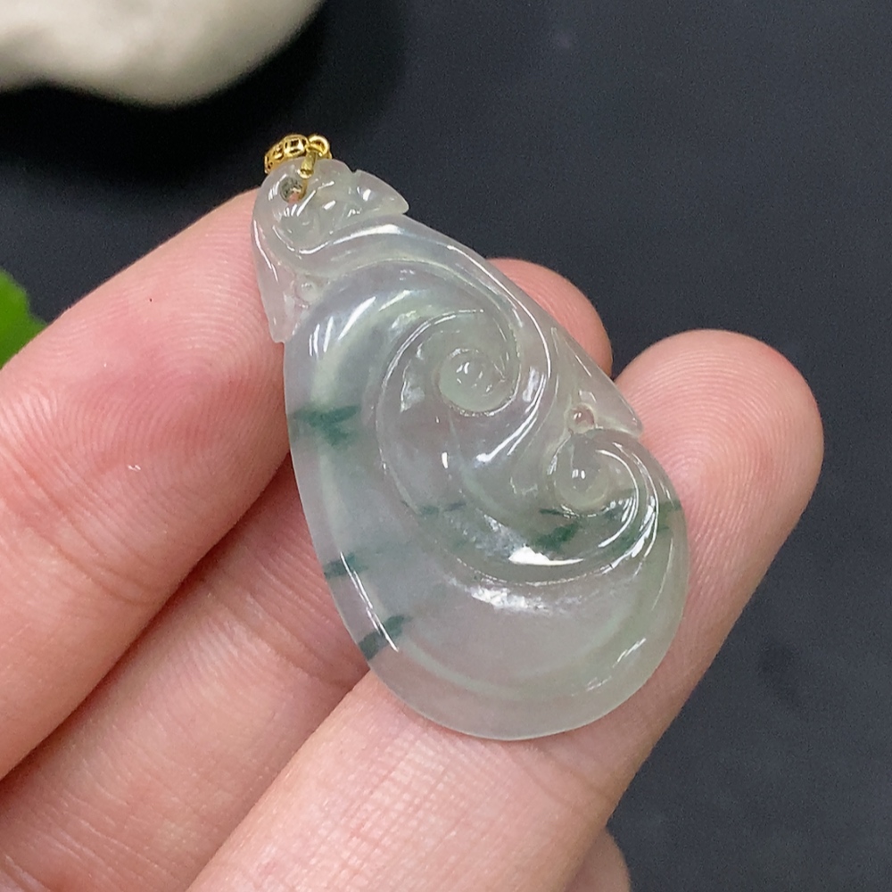 F29323677 JadeiteRuyi Pendant 18K Total Weight Approx. 2.39g