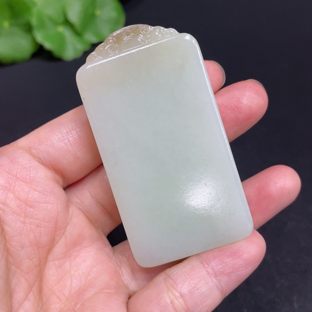 H35101837 Hetian Jade Pendant - Plain Pendant, Total Weight Approx. 56.2g