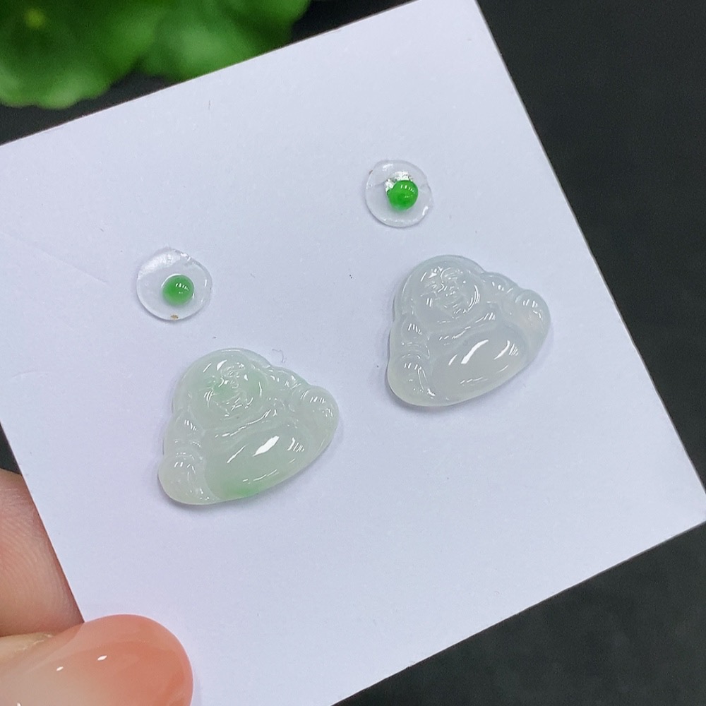 F34035699 Jadeite Inlaid Pieces Sell as a Lot